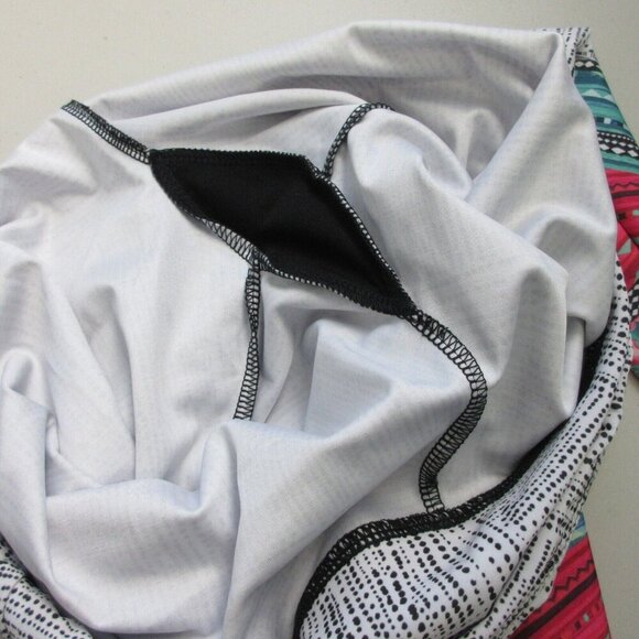 Onzie Leggings Women S/M Black White Patterned Mid Rise Activewear Yoga 206 - Picture 8 of 12